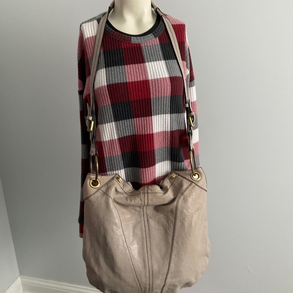 or Yany large leather taupe crossbody bag. - Picture 2 of 13